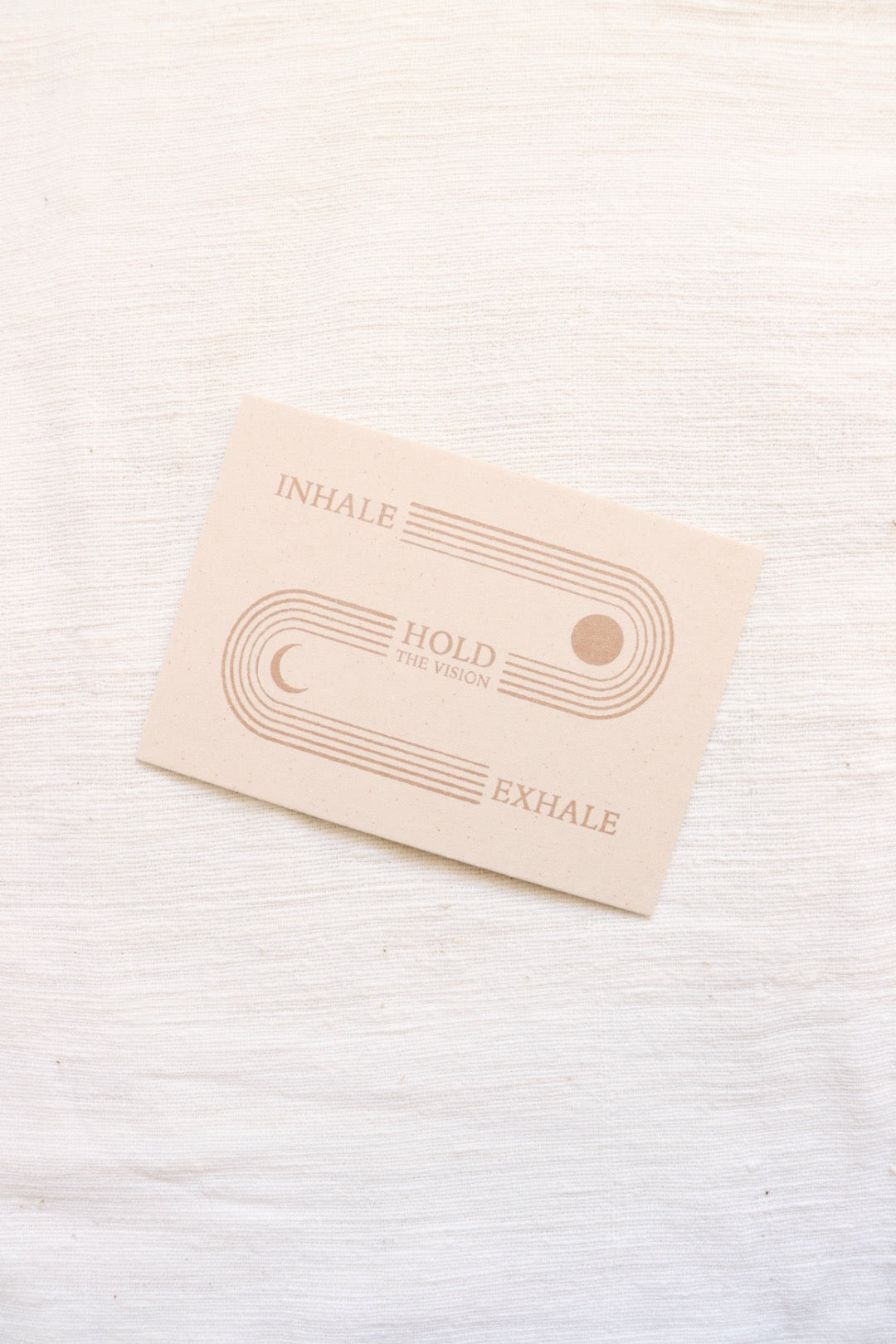 Inhale-Exhale Postcard