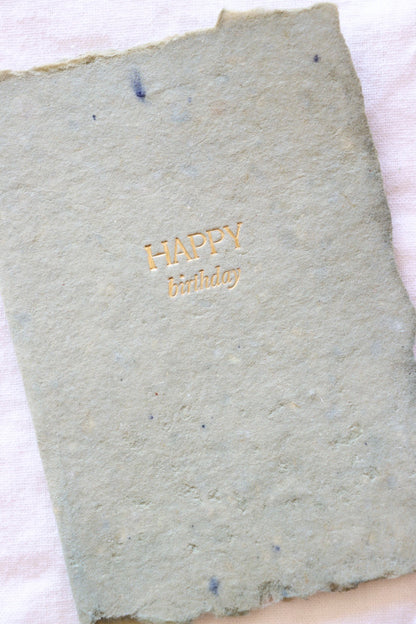 Dyed Happy Birthday Card