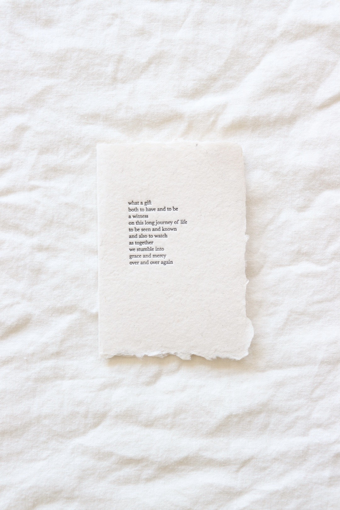 What A Gift Poem Card