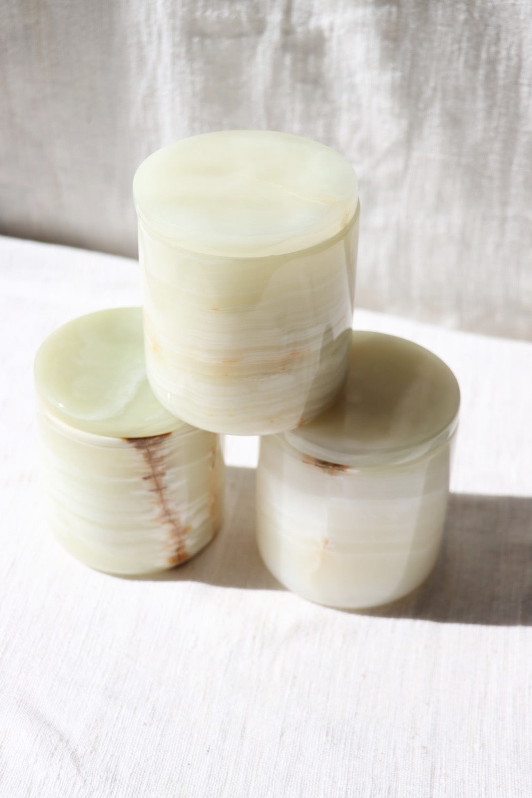 Natural Onyx Candle Set Starter Duo