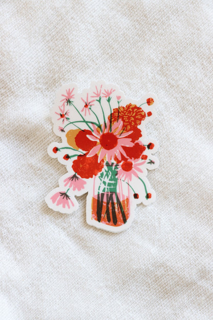 Jar Bouquet Sticker