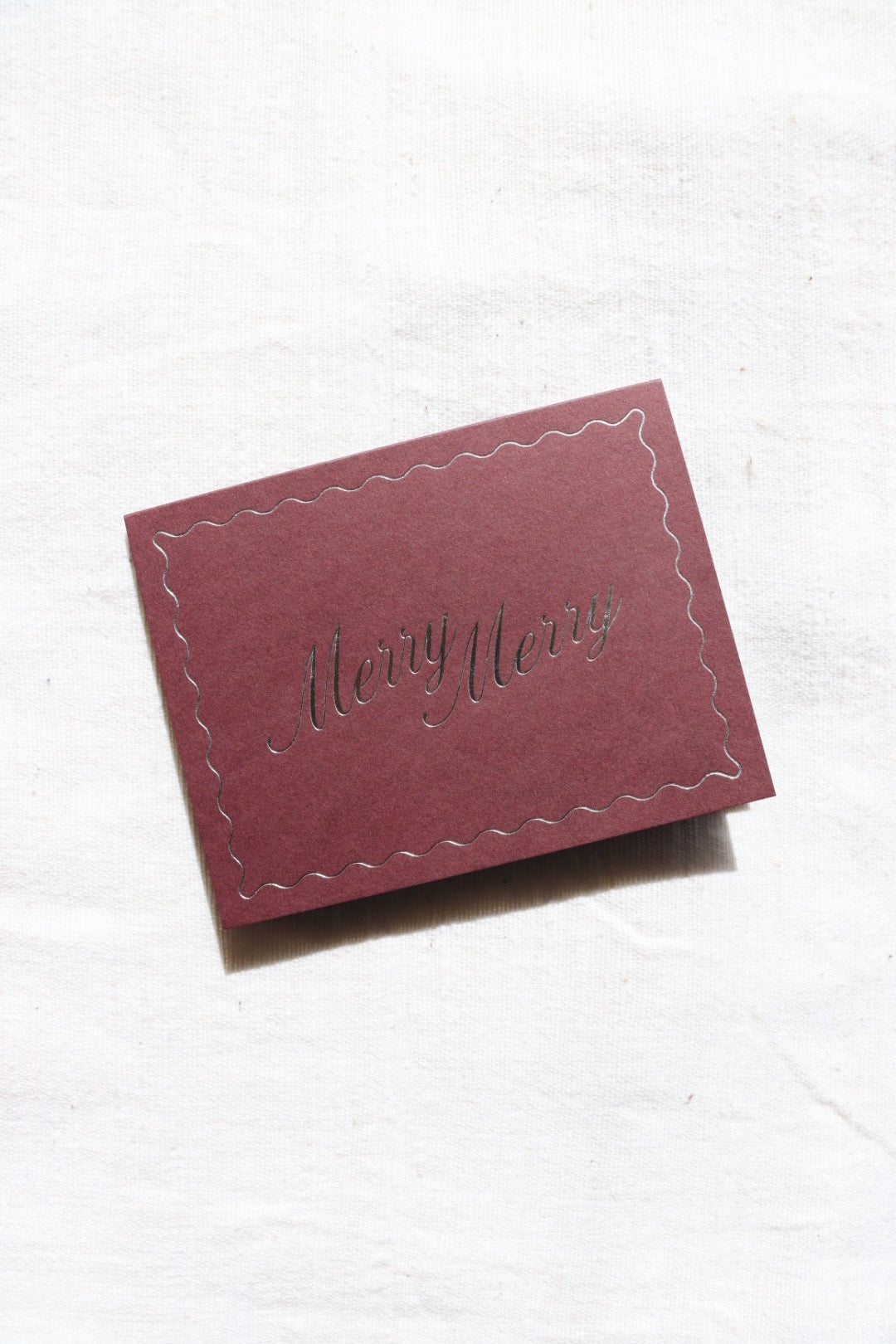 Merry Merry No. 25 Card, Mulberry