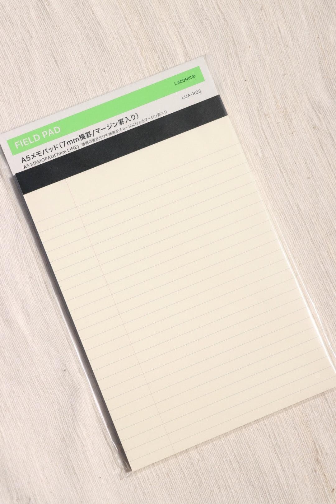 Laconic A5 Field Pad Refill: Memo Pad 7mm Line