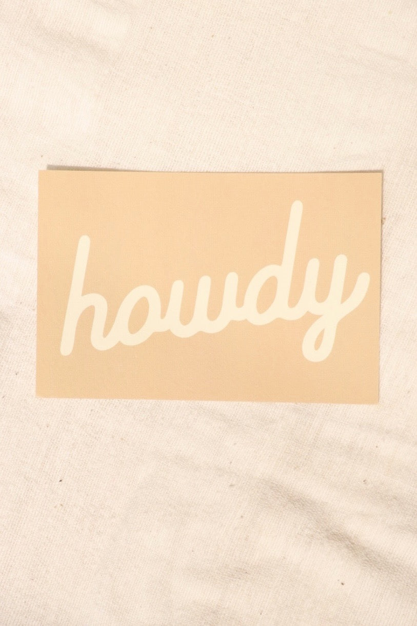 Desert Howdy Postcard