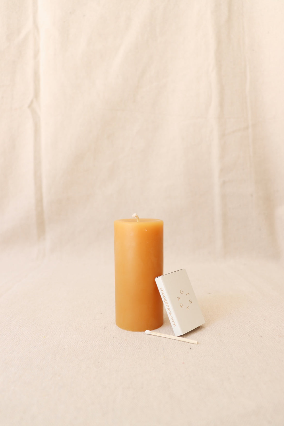 Beeswax Pillar Candle, 4&quot; x 2&quot;