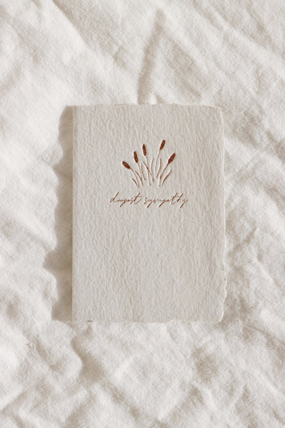 Deepest Sympathy Cattails Card